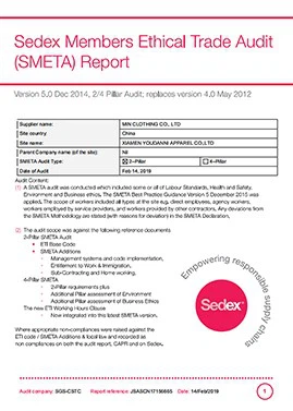 SGS Sedex Audit SGS Sedex Audit